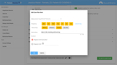 remote patient monitoring cloud reminders