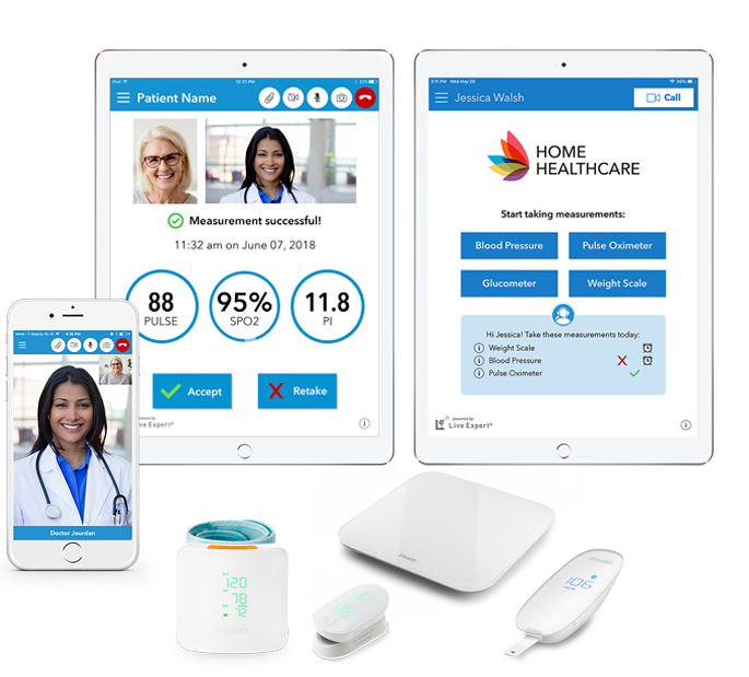 Home Healthcare Mobile App and pre integrated devices